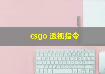 csgo 透视指令